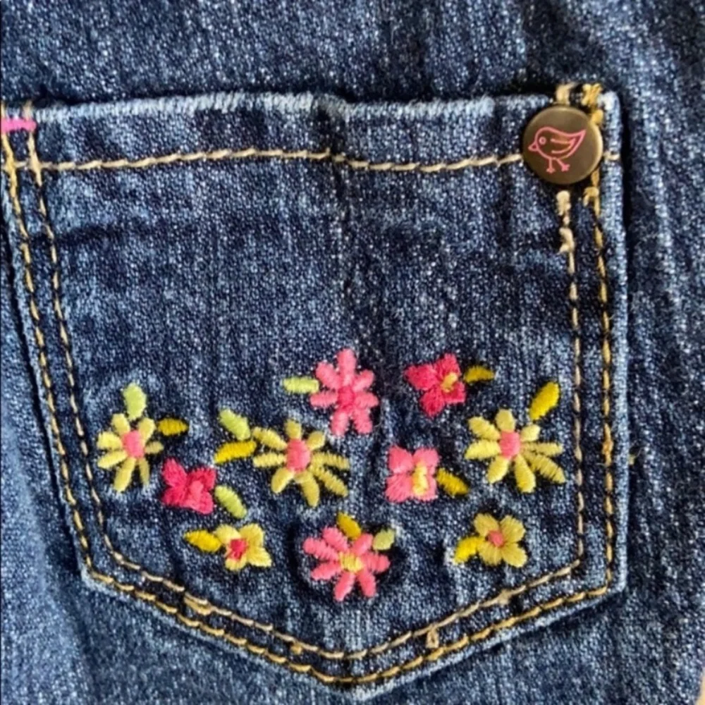 Osh Kosh premium denim floral embroidered jeans